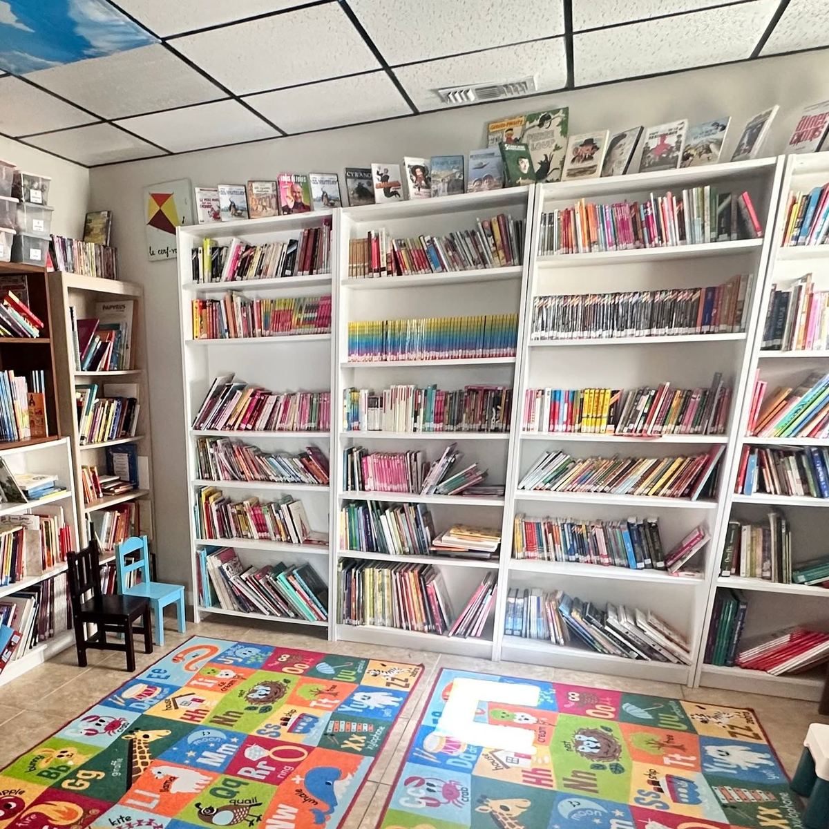 La bibliothèque francophone des Samedis Français, plus de 2 000 titres